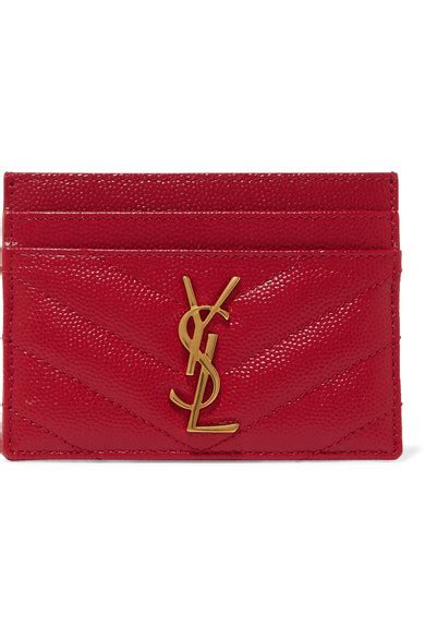 ysl red card holder|ysl zipped card holder.